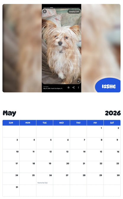 2026 - 2027 ISSHE - Pawidols Pet Calendar