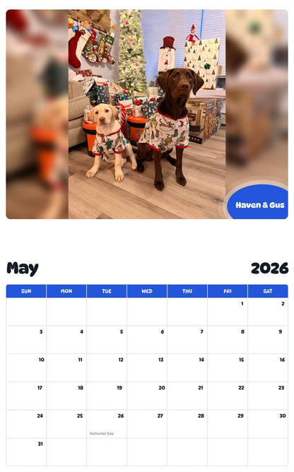 2026 - 2027 Haven & Gus - Pawidols Pet Calendar