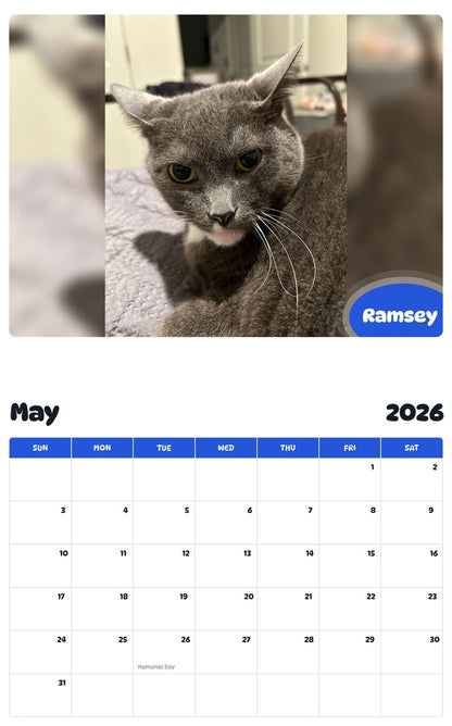 2026 - 2027 Ramsey - Pawidols Pet Calendar