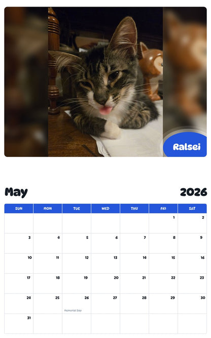 2026 - 2027 Ralsei - Pawidols Pet Calendar