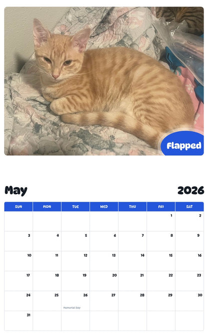 2026 - 2027 Flapped - Pawidols Pet Calendar