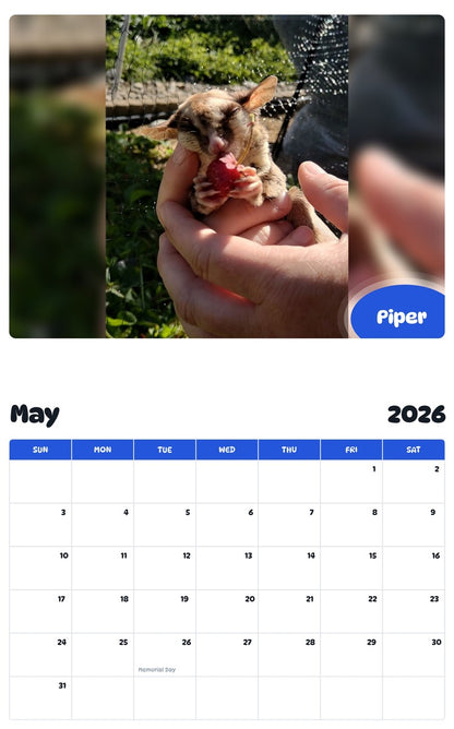 2026 - 2027 Piper - Pawidols Pet Calendar