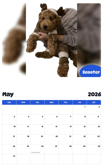 2026 - 2027 Scooter - Pawidols Pet Calendar