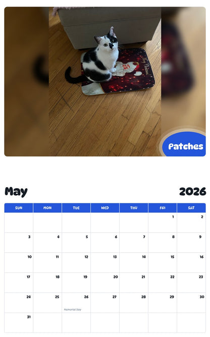 2026 - 2027 Patches - Pawidols Pet Calendar