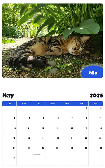 2026 - 2027 Milo - Pawidols Pet Calendar