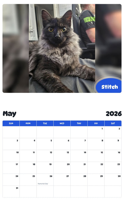2026 - 2027 Stitch - Pawidols Pet Calendar