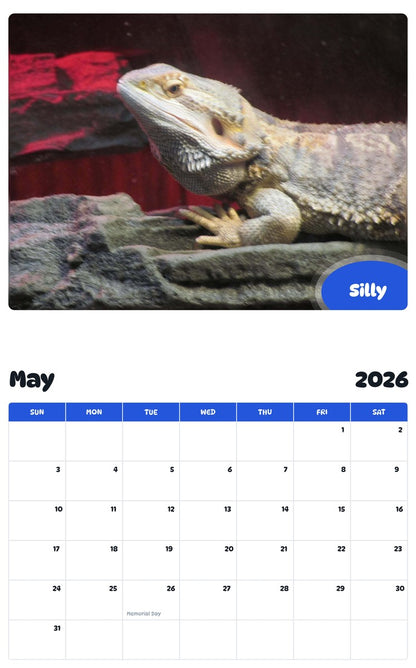 2026 - 2027 Silly - Pawidols Pet Calendar
