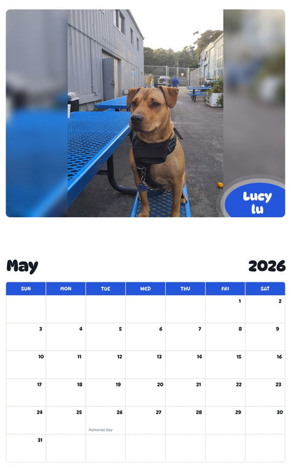 2026 - 2027 Lucy lu - Pawidols Pet Calendar