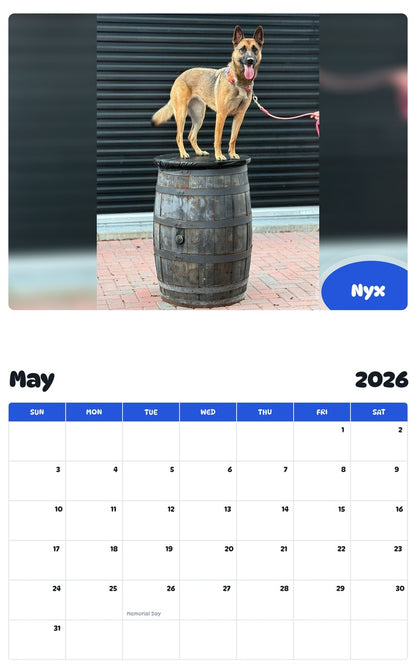 2026 - 2027 Nyx - Pawidols Pet Calendar