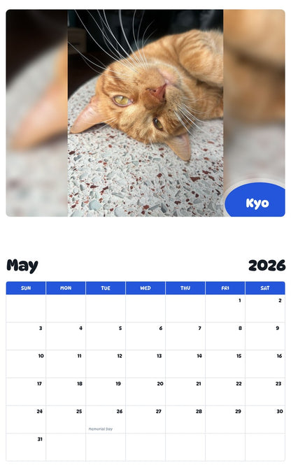 2026 - 2027 Kyo - Pawidols Pet Calendar