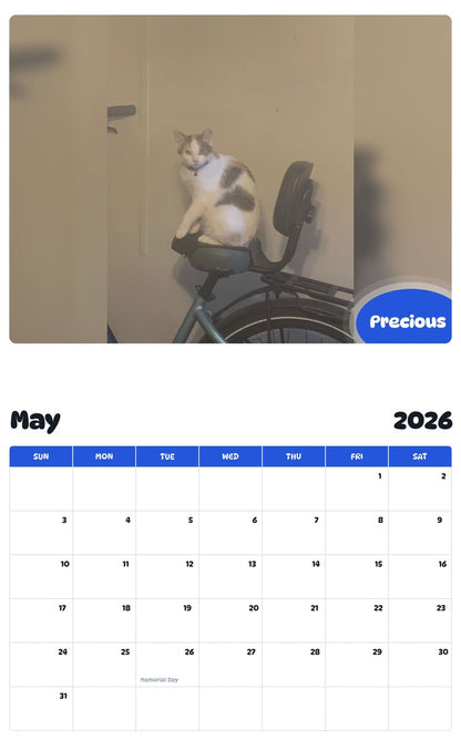 2026 - 2027 Precious - Pawidols Pet Calendar