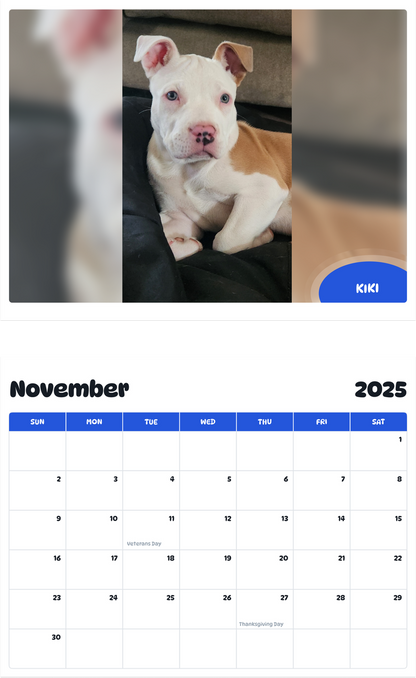 July 2025 - June 2026 Kiki - Pawidols Pet Calendar