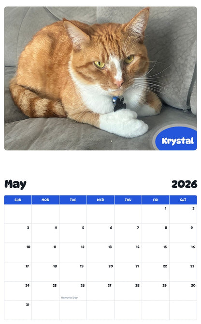 2026 - 2027 Krystal - Pawidols Pet Calendar