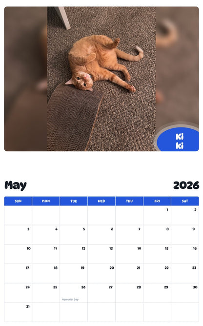 2026 - 2027 Ki ki - Pawidols Pet Calendar