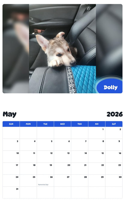 2026 - 2027 Dolly - Pawidols Pet Calendar