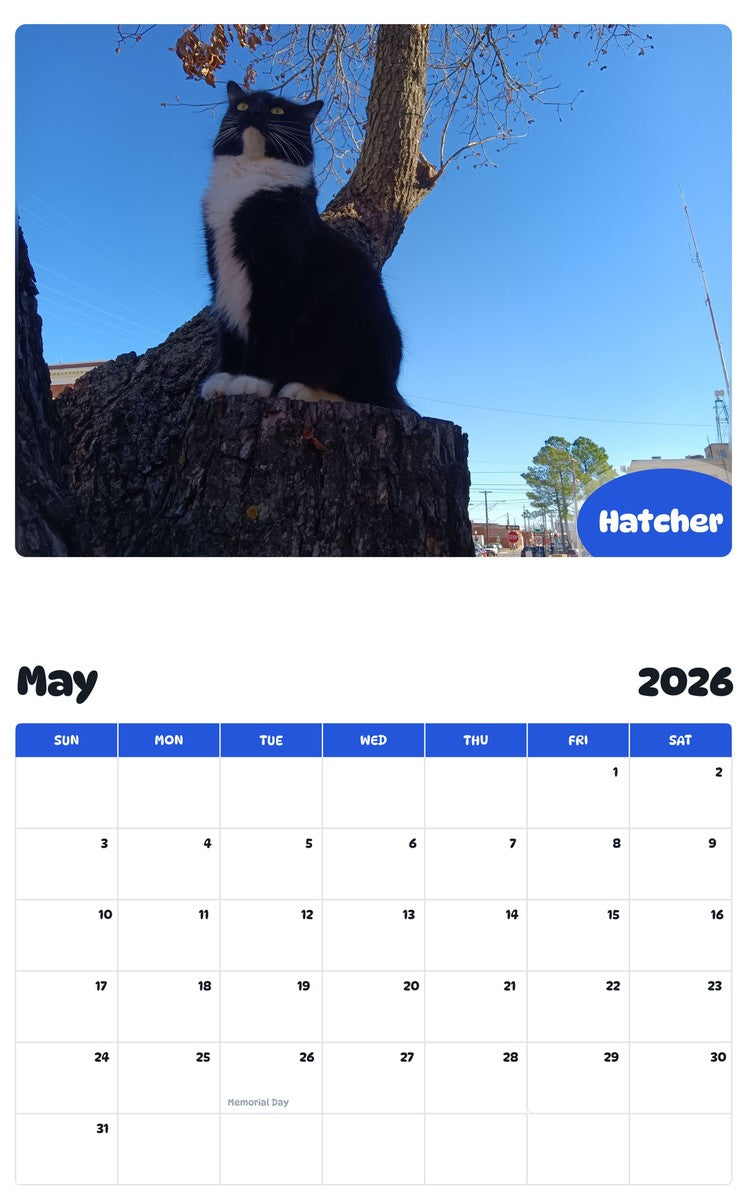 2026 - 2027 Hatcher - Pawidols Pet Calendar