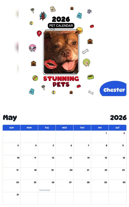 2026 - 2027 Chester - Pawidols Pet Calendar