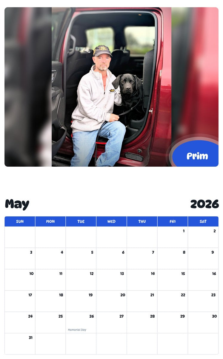 2026 - 2027 Prim - Pawidols Pet Calendar