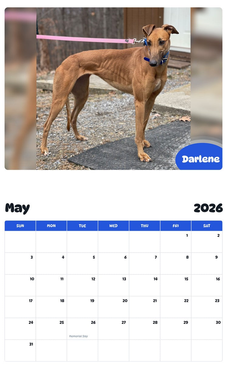 2026 - 2027 Darlene - Pawidols Pet Calendar
