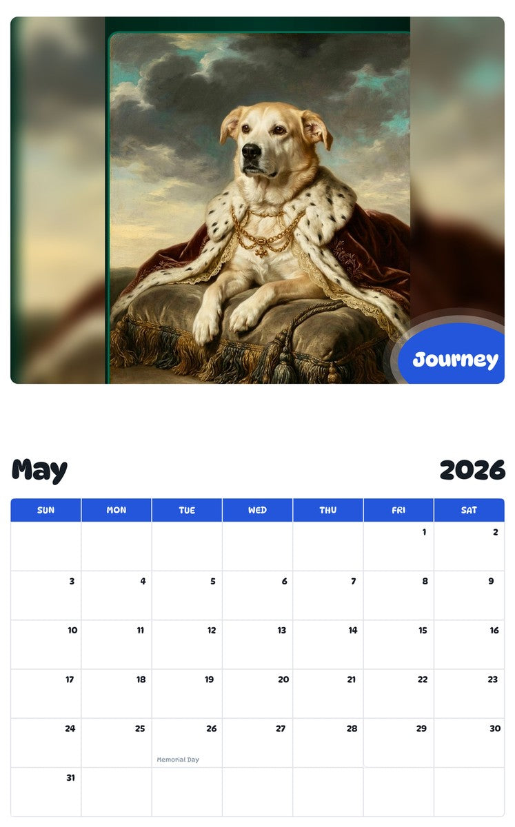 2026 - 2027 Journey - Pawidols Pet Calendar