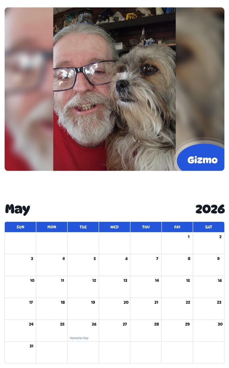 2026 - 2027 Gizmo - Pawidols Pet Calendar