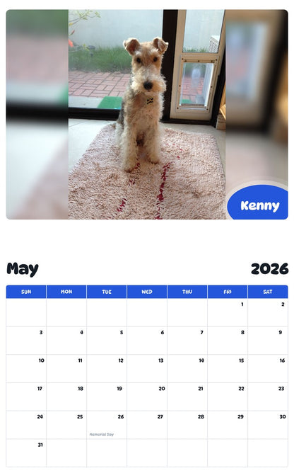 2026 - 2027 Kenny - Pawidols Pet Calendar