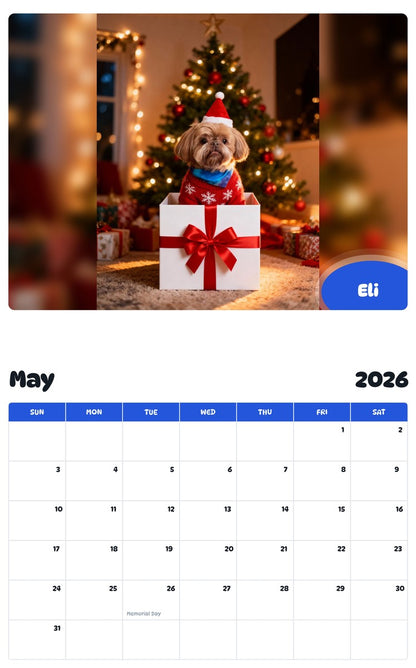2026 - 2027 Eli - Pawidols Pet Calendar