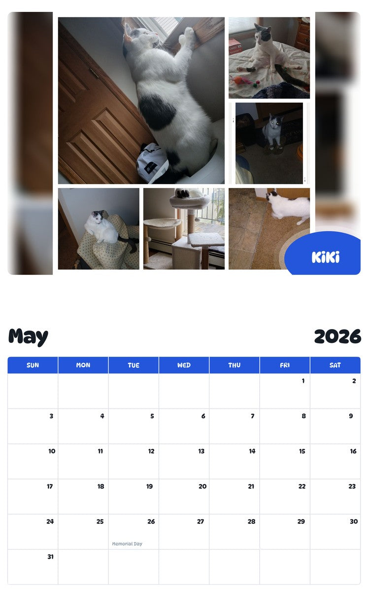 2026 - 2027 KiKi - Pawidols Pet Calendar