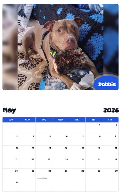 2026 - 2027 Dobbie - Pawidols Pet Calendar