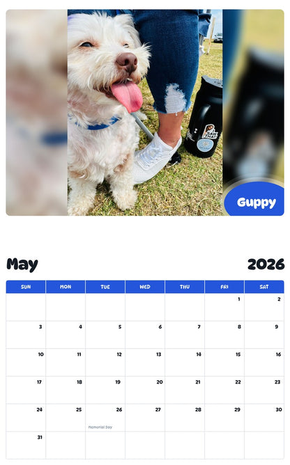 2026 - 2027 Guppy - Pawidols Pet Calendar