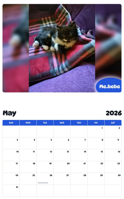 2026 - 2027 Me.bebe - Pawidols Pet Calendar