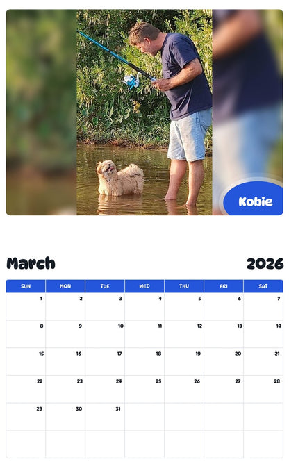 November 2025 - October 2026 Kobie - Pawidols Pet Calendar