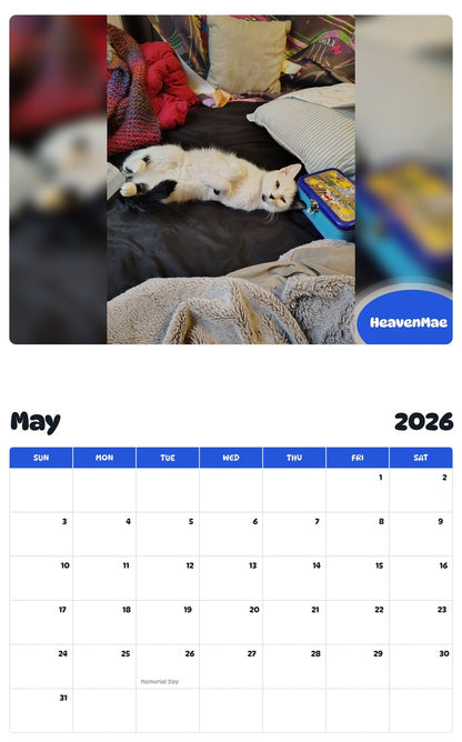 2026 - 2027 HeavenMae - Pawidols Pet Calendar