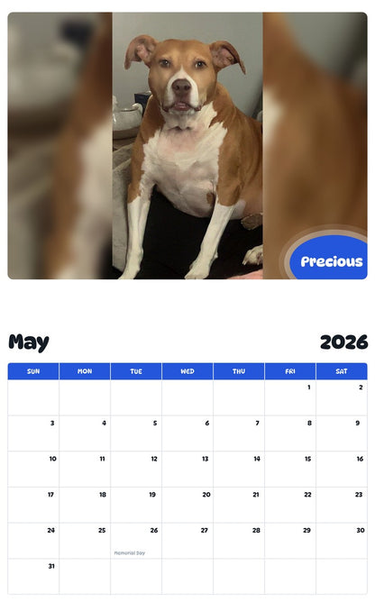 2026 - 2027 Precious - Pawidols Pet Calendar