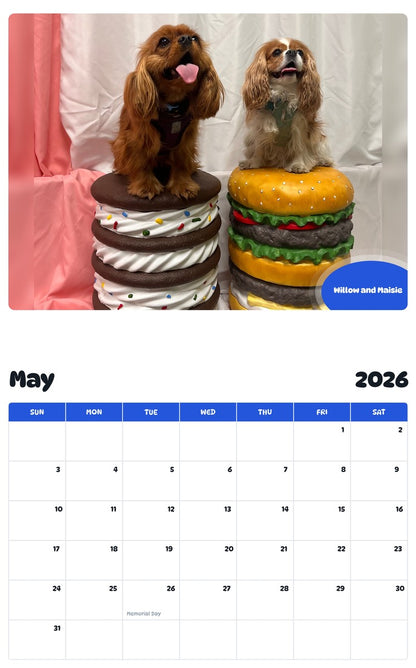 2026 - 2027 Willow and Maisie - Pawidols Pet Calendar