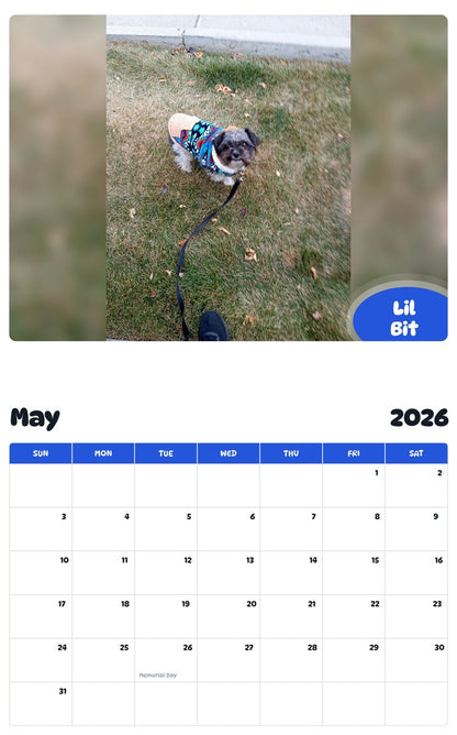 2026 - 2027 Lil Bit - Pawidols Pet Calendar