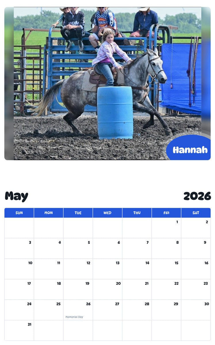 2026 - 2027 Hannah - Pawidols Pet Calendar
