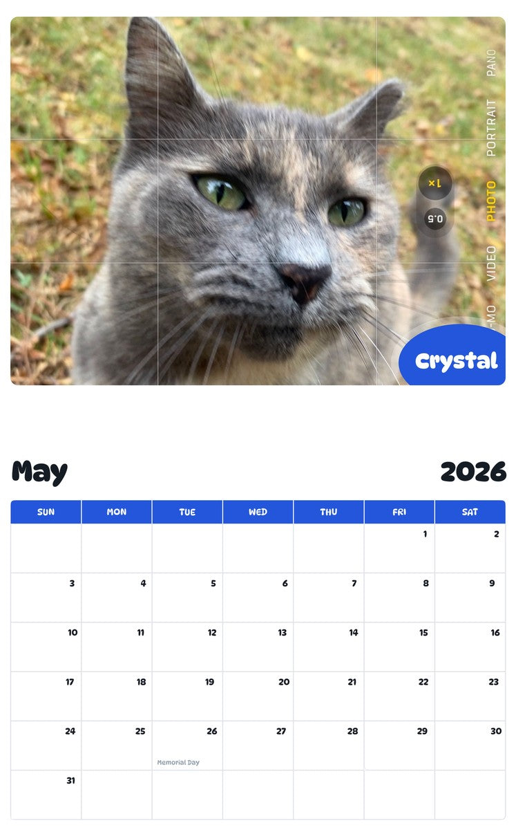 2026 - 2027 Crystal - Pawidols Pet Calendar