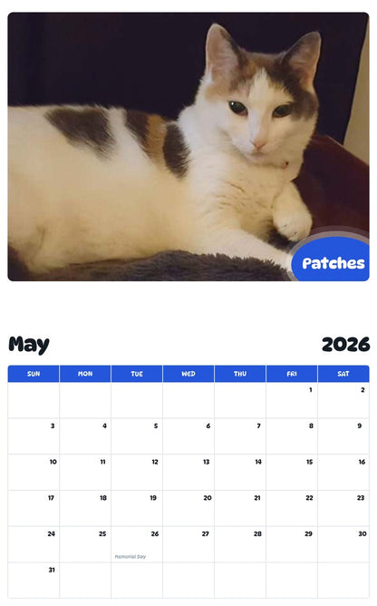 2026 - 2027 Patches - Pawidols Pet Calendar