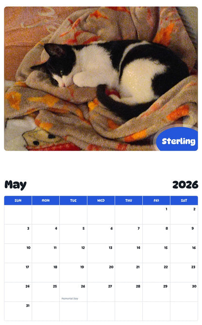 2026 - 2027 Sterling - Pawidols Pet Calendar