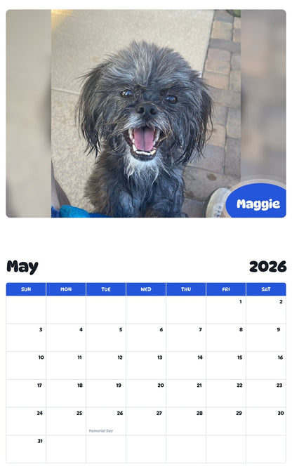 2026 - 2027 Maggie - Pawidols Pet Calendar