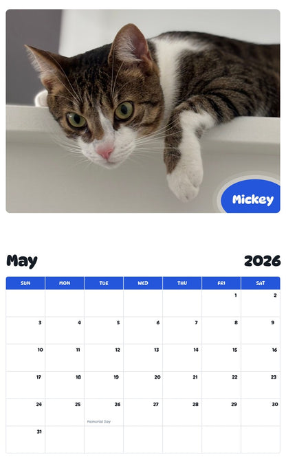 2026 - 2027 Mickey - Pawidols Pet Calendar