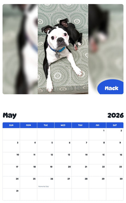 2026 - 2027 Mack - Pawidols Pet Calendar