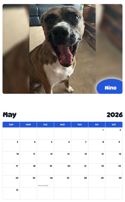 2026 - 2027 Nino - Pawidols Pet Calendar