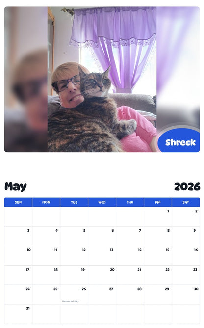 2026 - 2027 Shreck - Pawidols Pet Calendar