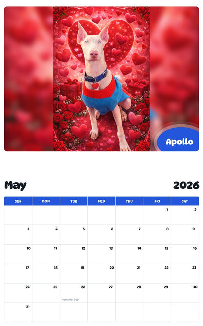 2026 - 2027 Apollo - Pawidols Pet Calendar