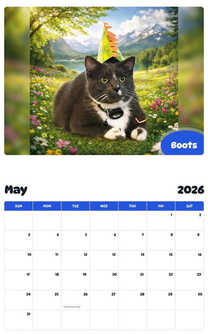 2026 - 2027 Boots - Pawidols Pet Calendar