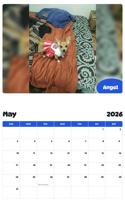 2026 - 2027 Angel - Pawidols Pet Calendar