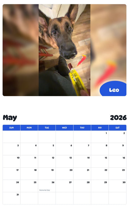 2026 - 2027 Leo - Pawidols Pet Calendar