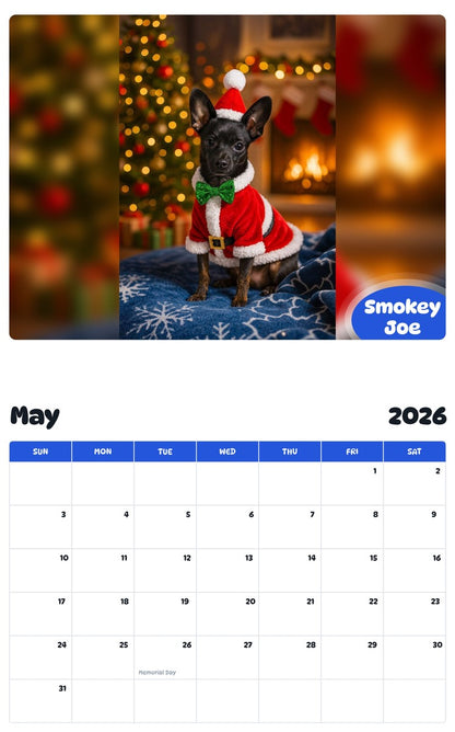 2026 - 2027 Smokey Joe - Pawidols Pet Calendar